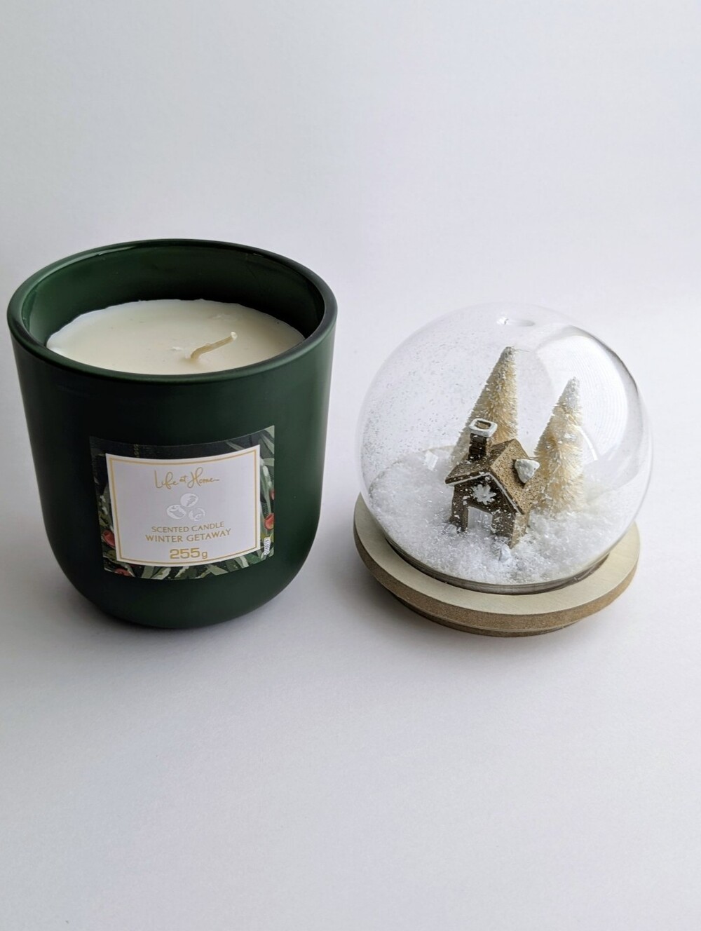 [2/$22] Single Wick Winter Getaway Candle With Snow Globe | Life At Home | New |
